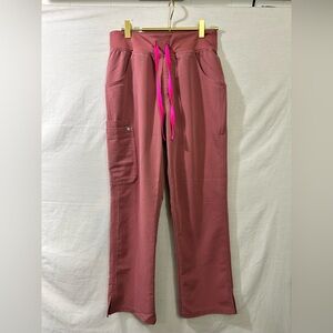 Figs Women's Wide Leg Pants in Rose Pink